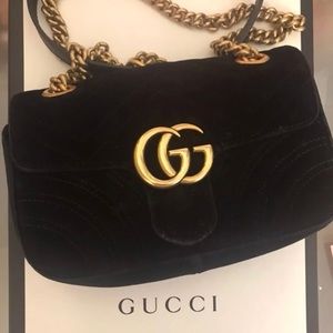 Gucci GG Marmot Velvet mini bag